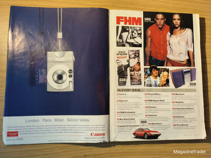 FHM Magazine August 2000 - Bikini Heaven Models Lisa Faulkner, Jordan, Nell McAndrew, Davinia Taylor, Kate Groombridge, Ivana Horvat