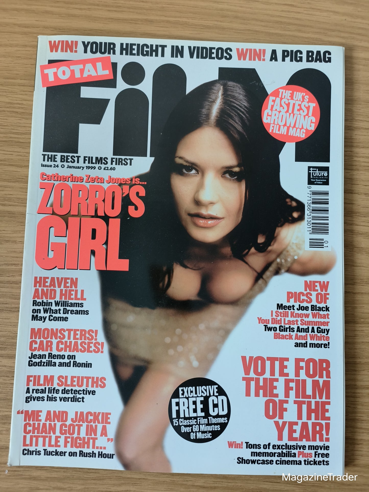 Total Film Magazine Issue 24 - January 1999 - Zorro's Girl Catherine Zeta Jones - The Mask of Zorro