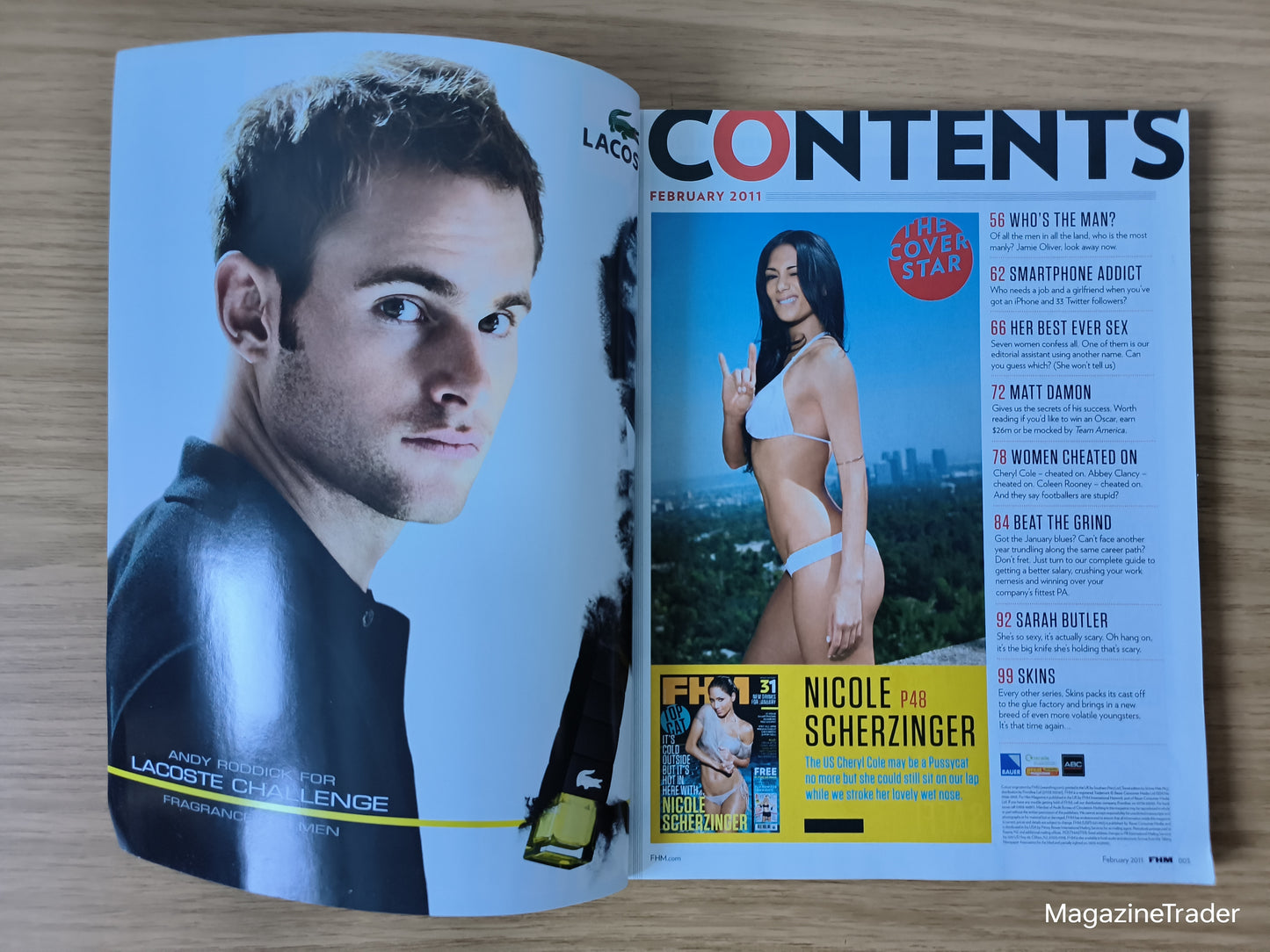 FHM Magazine February 2011 - Nicole Scherzinger, Sarah Butler, Matt Damon