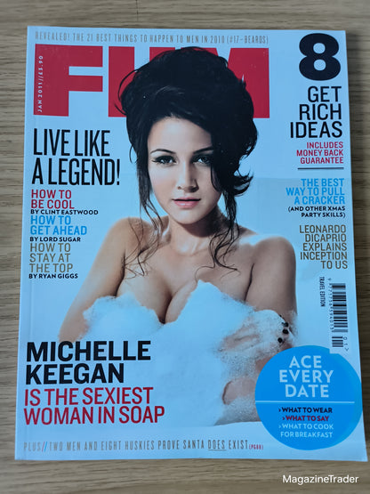 FHM Magazine January 2011 - Michelle Keegan, Leonardo DiCaprio