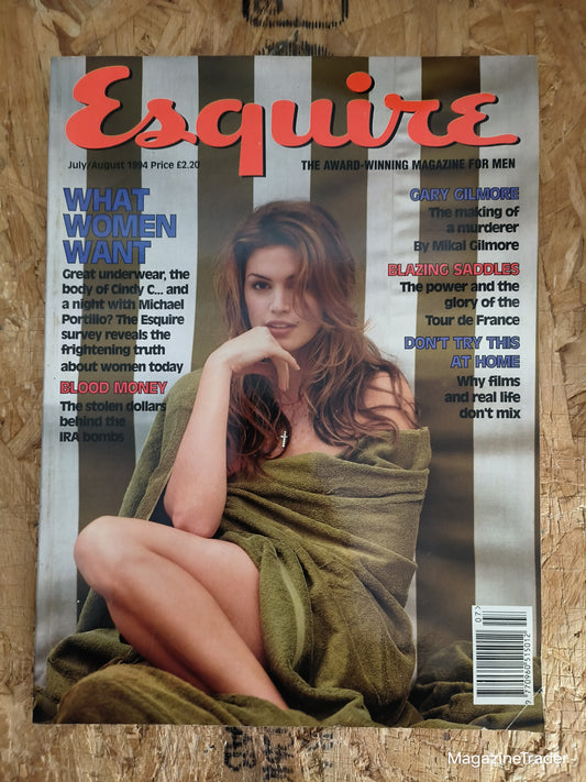 Esquire Magazine - July/August 1994 - What Women Want - Cindy Crawford Cover