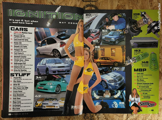 Max Power Magazine - May 2000 - HOT DOG! Sizzling Supercharged Rover's 200BHP Burn Out