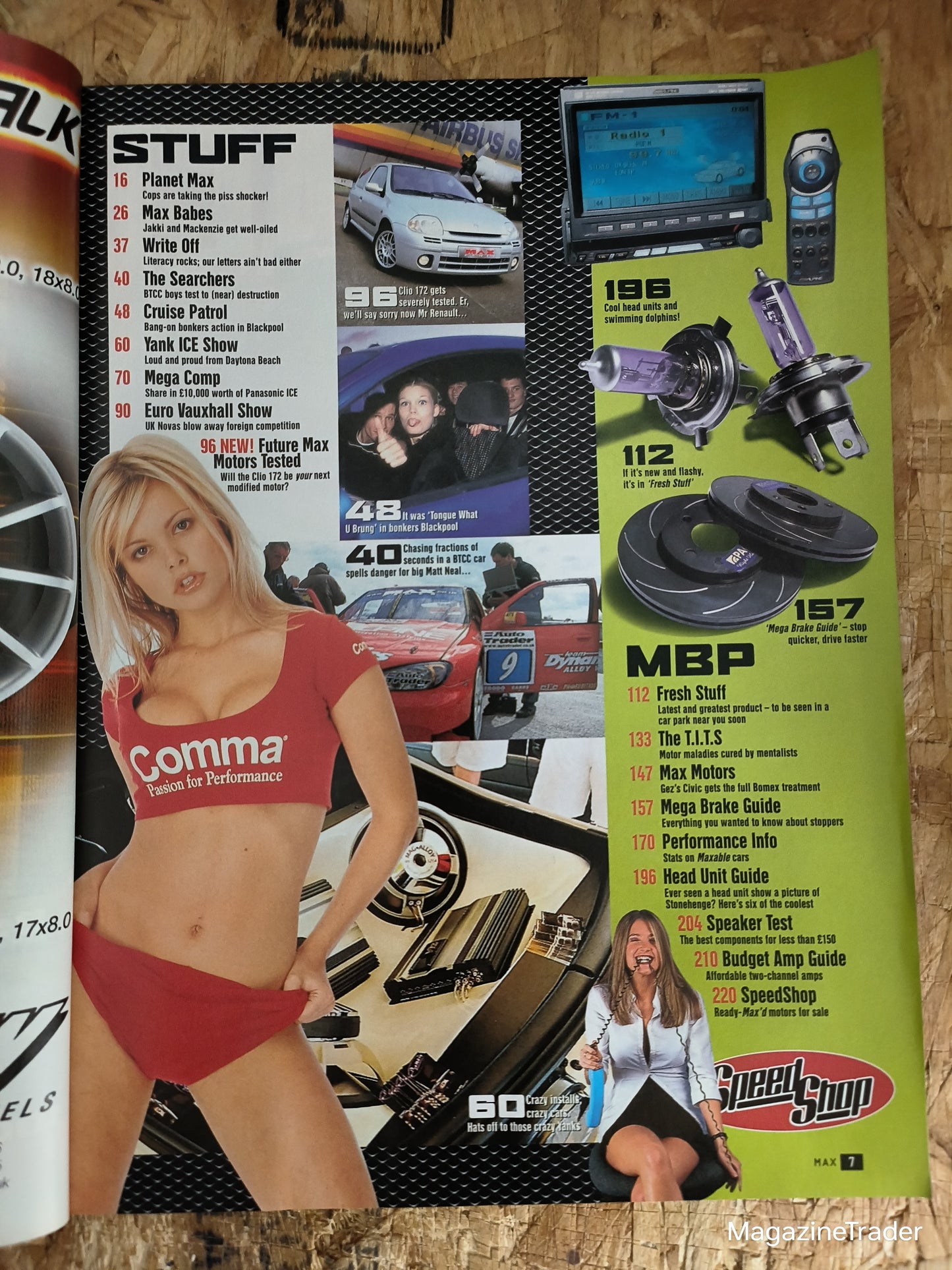 Max Power Magazine - August 2000 - QUICKSILVER! Next Generation Pug 205 with Nitrous'd GTi-6 Power