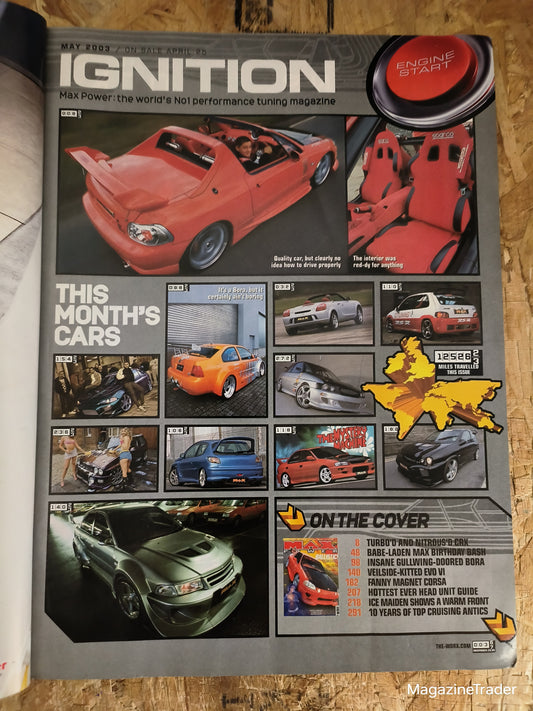 Max Power Magazine - May 2003 - BALLISTIC! Full-On Turbo'd Nitrous'd CRX Goes Like A Rocket