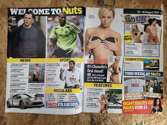 Nuts Magazine 10-16 August 2007 Chanelle Hayes Matt Damon David James