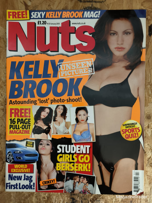 Nuts Magazine 14-20 January 2005 Kelly Brook Unseen Pictures Jaguar XK