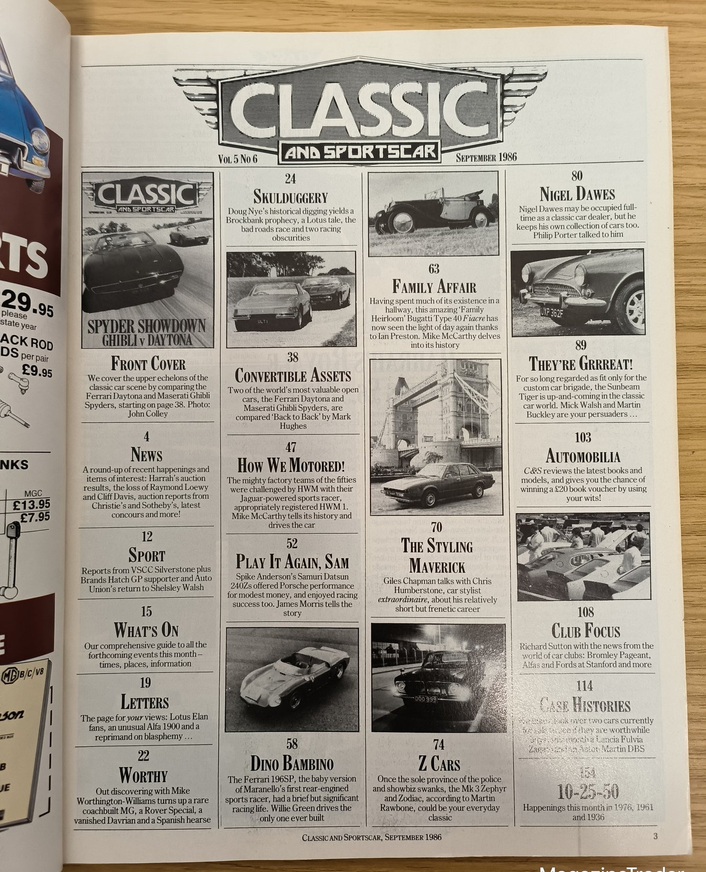Classic & Sports Car October 1986 (1155) Aston Martin V8 Vantage Jaguar XKSS