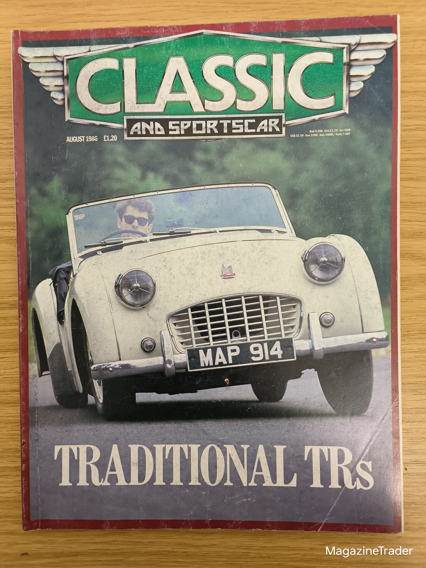 Classic and Sportscar Magazine August 1986 (1155) Traditional TRs Triumph TR2 TR3A