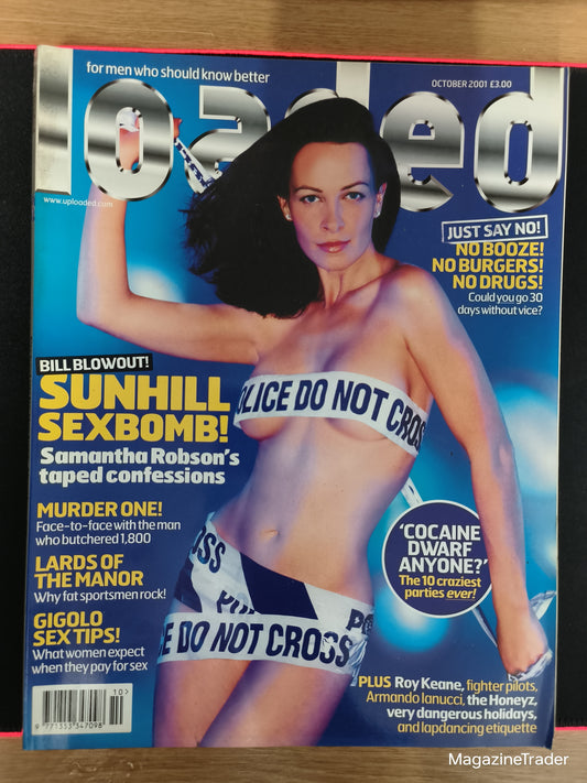 Loaded Magazine October 2001 (1159) Samantha Robson Roy Keane The Honeyz