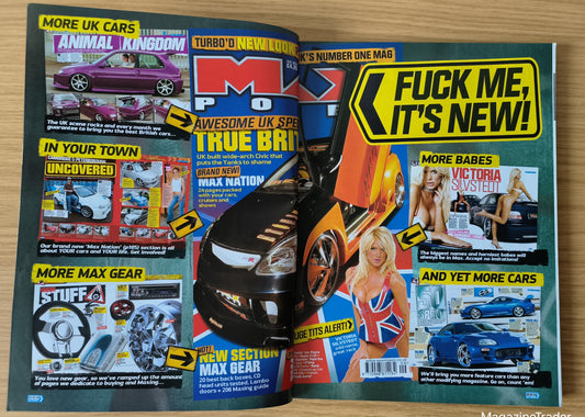 Max Power Magazine August 2004 (1161) Victoria Silvstedt True Brit Civic Supra Evo