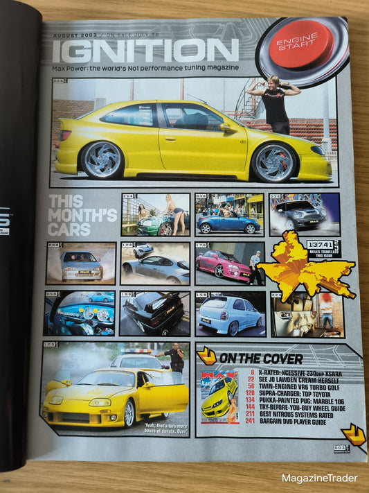 Max Power Magazine August 2003 (1161) Jo Lawden Kelly Twin Engine Golf VR6 Xsara