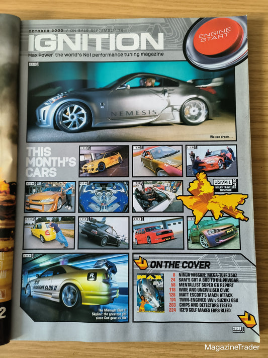 Max Power Magazine October 2003 (1161) Ninja Nissan 350Z Sam Sizzling South African