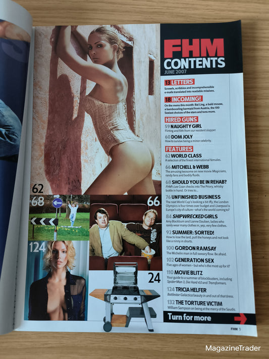 FHM Magazine June 2007 (1162) Tricia Helfer Battlestar Galactica Bai Ling