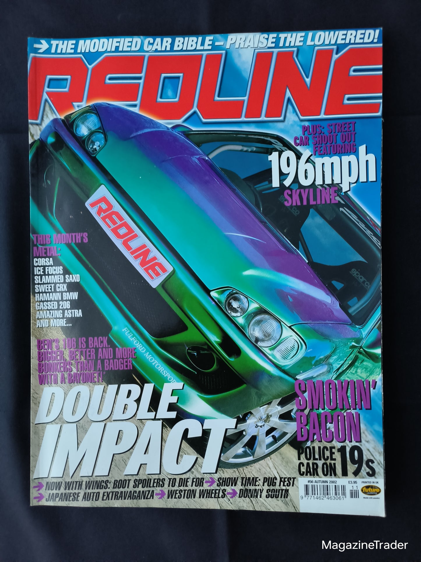 Redline Magazine Autumn 2002 (1163) Modified Peugeot 106 Skyline 196mph Hayley
