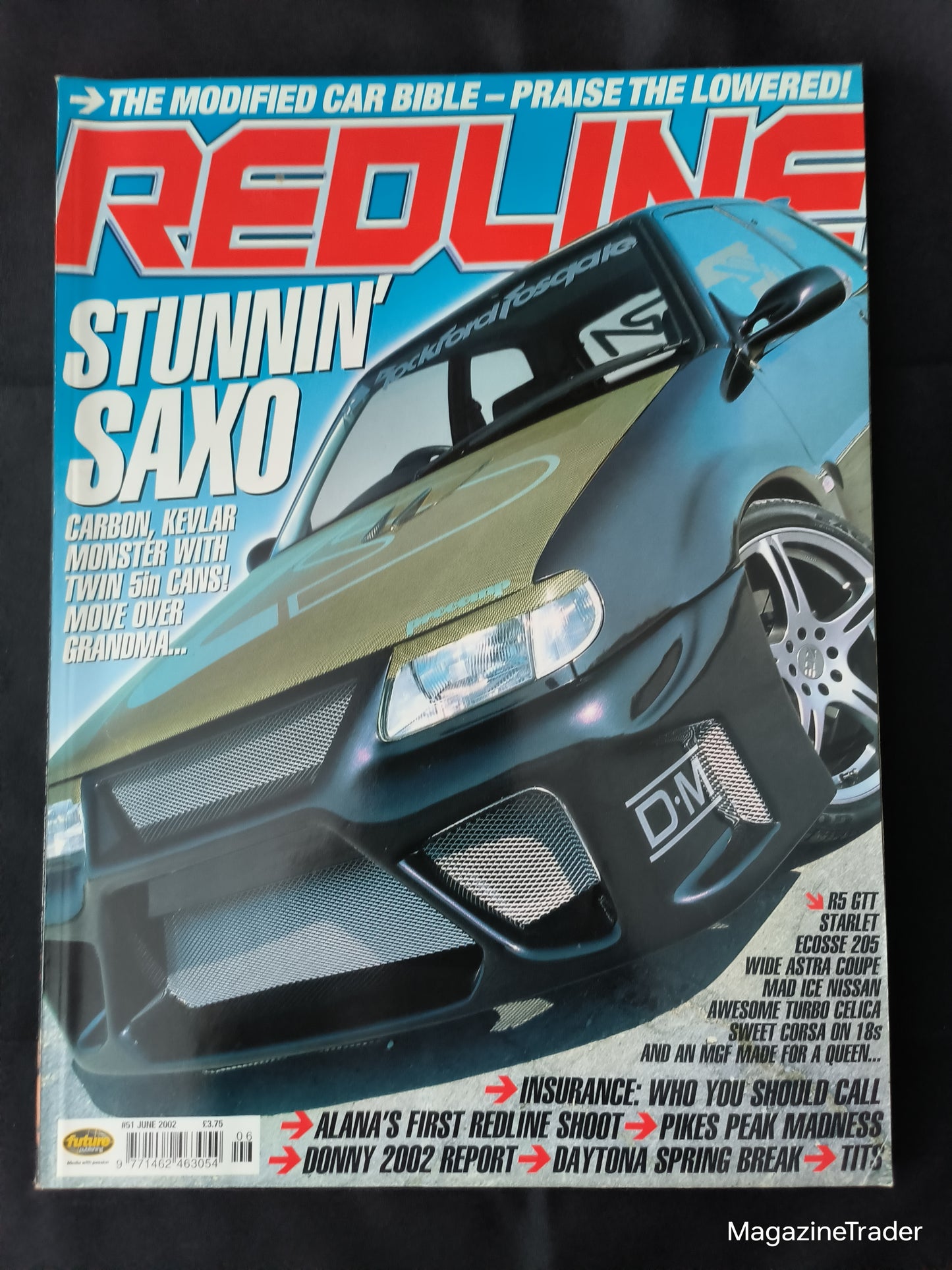 Redline Magazine June 2002 (1163) Modified Saxo VTR Twin 5in Cans Celica Turbo