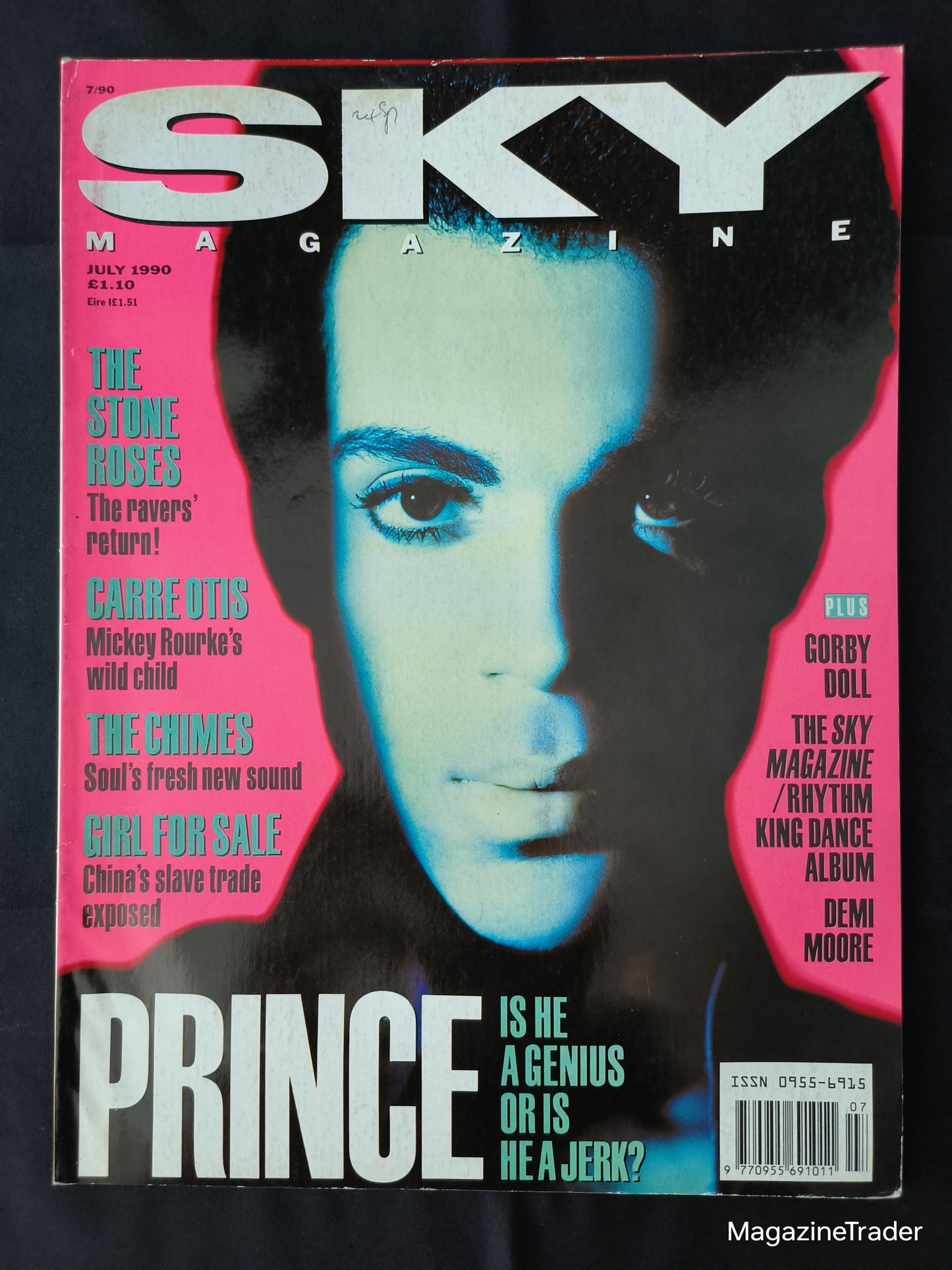 Sky Magazine July 1990 (1164) Prince Cover The Stone Roses Carre Otis Demi Moore