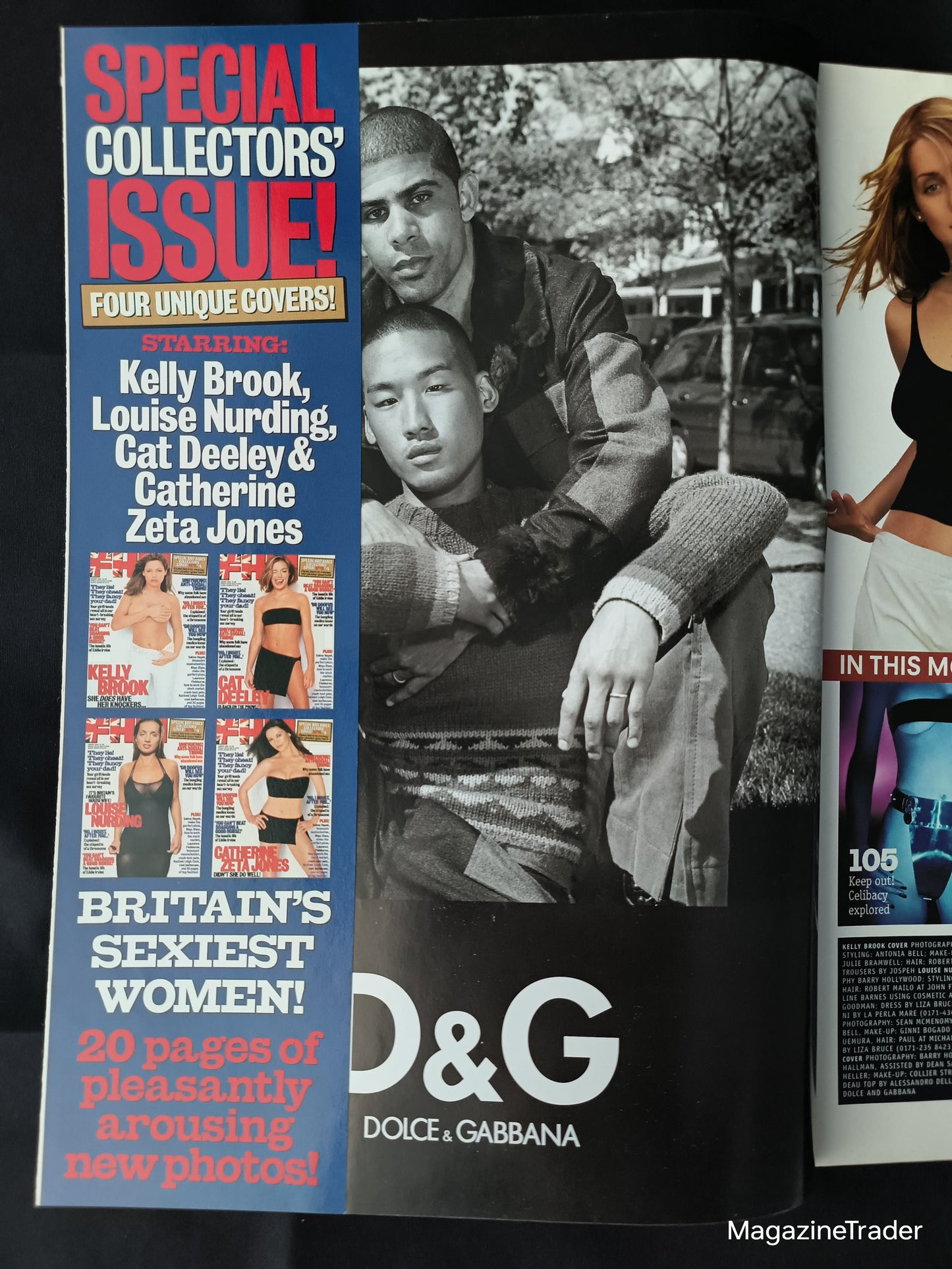 FHM Magazine August 1999 (1165) Louise Nurding Cover 2 of 4 Kelly Brook Cat Deeley