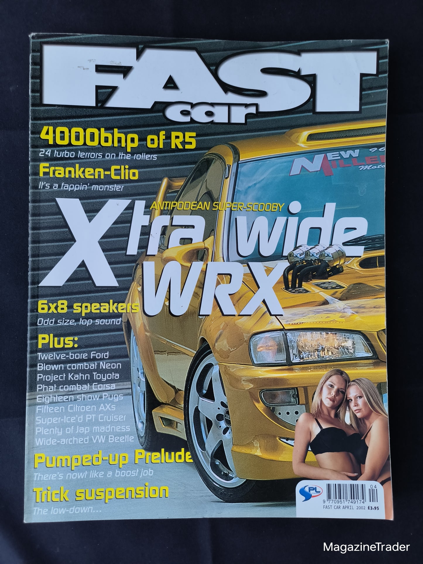 Fast Car Magazine April 2002 (1168) Wide WRX Impreza Renault 5 Turbo Clio