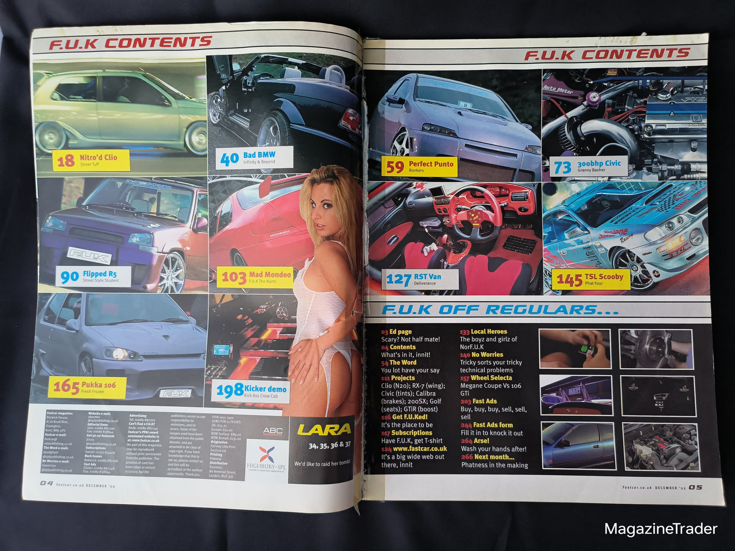 Fast Car Magazine December 2002 (1168) Nitro'd Clio Turbo Honda Civic BMW E36