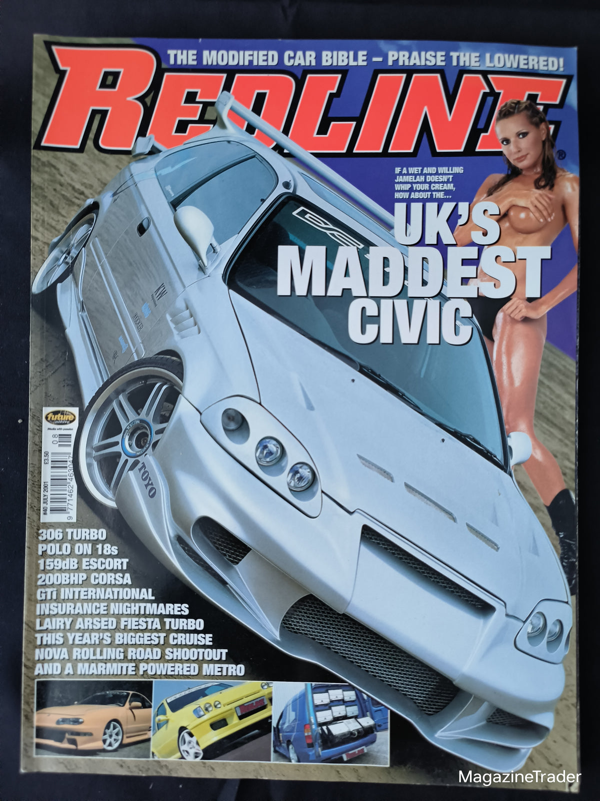 Redline Magazine Pattern Redline Magazine July 2001 - UK's Maddest Civic & Modified Cars ...
