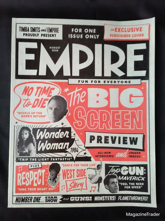 Empire Magazine August 2020 (1175) Big Screen Preview Subscriber Cover No Time To Die
