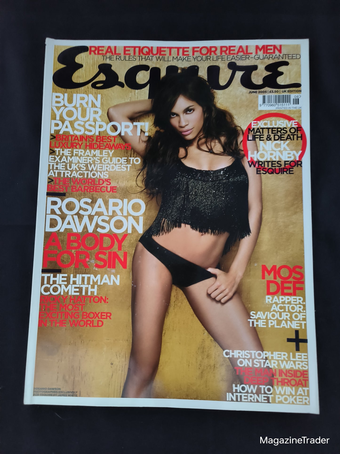 Esquire Magazine June 2005 (1185) Rosario Dawson Sin City Mos Def Ricky Hatton