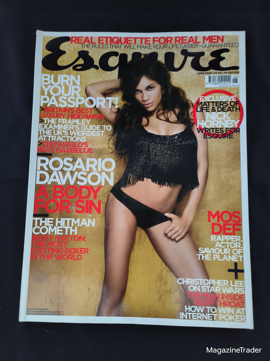 Esquire Magazine June 2005 (1185) Rosario Dawson Sin City Mos Def Ricky Hatton