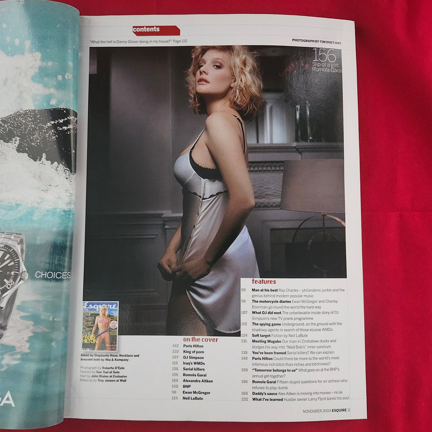 Esquire Magazine November 2004 (1188) Paris Hilton Cover Ewan McGregor Colin Firth