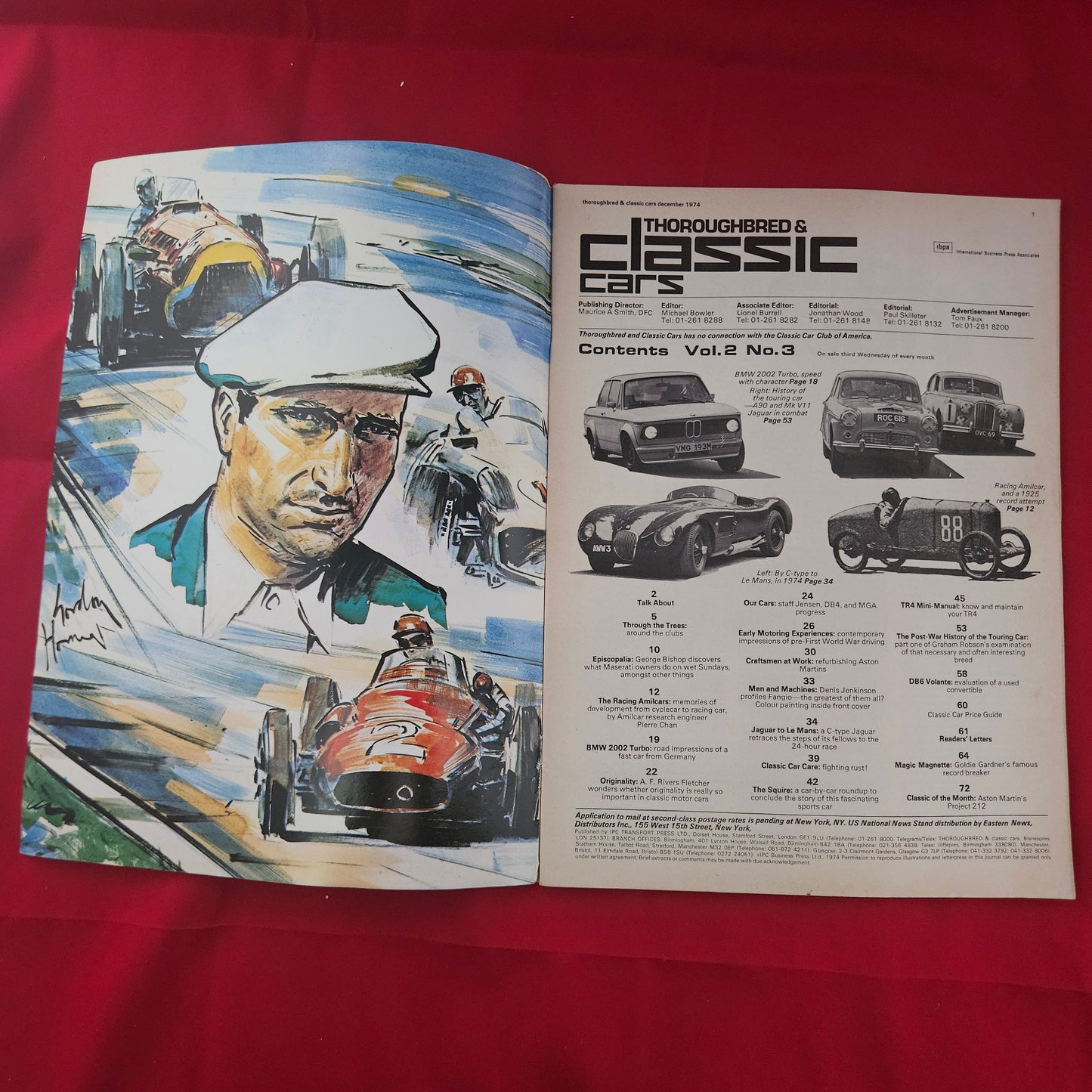 Thoroughbred & Classic Cars December 1974 (1191) C-Type Jaguar TR4 BMW 2002 Turbo