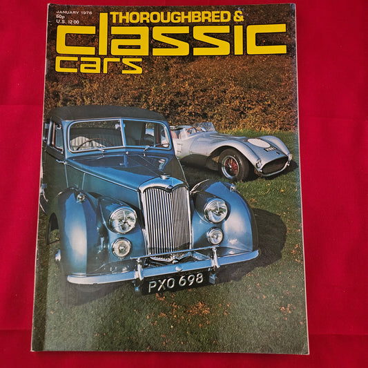 Thoroughbred & Classic Cars January 1976 (1191) Riley RM HWM Jaguar RR Silver Ghost