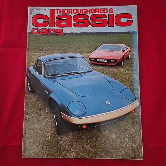 Thoroughbred & Classic Cars September 1976 (1191) Lotus Elan Sprint & Esprit Alvis