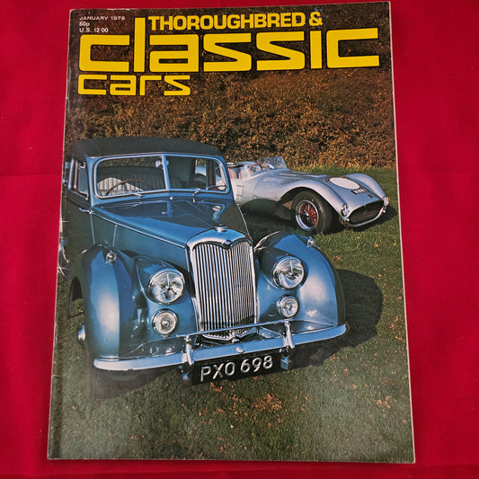 Thoroughbred & Classic Cars January 1978 (1191) Riley RM HWM Jaguar Disco Volante