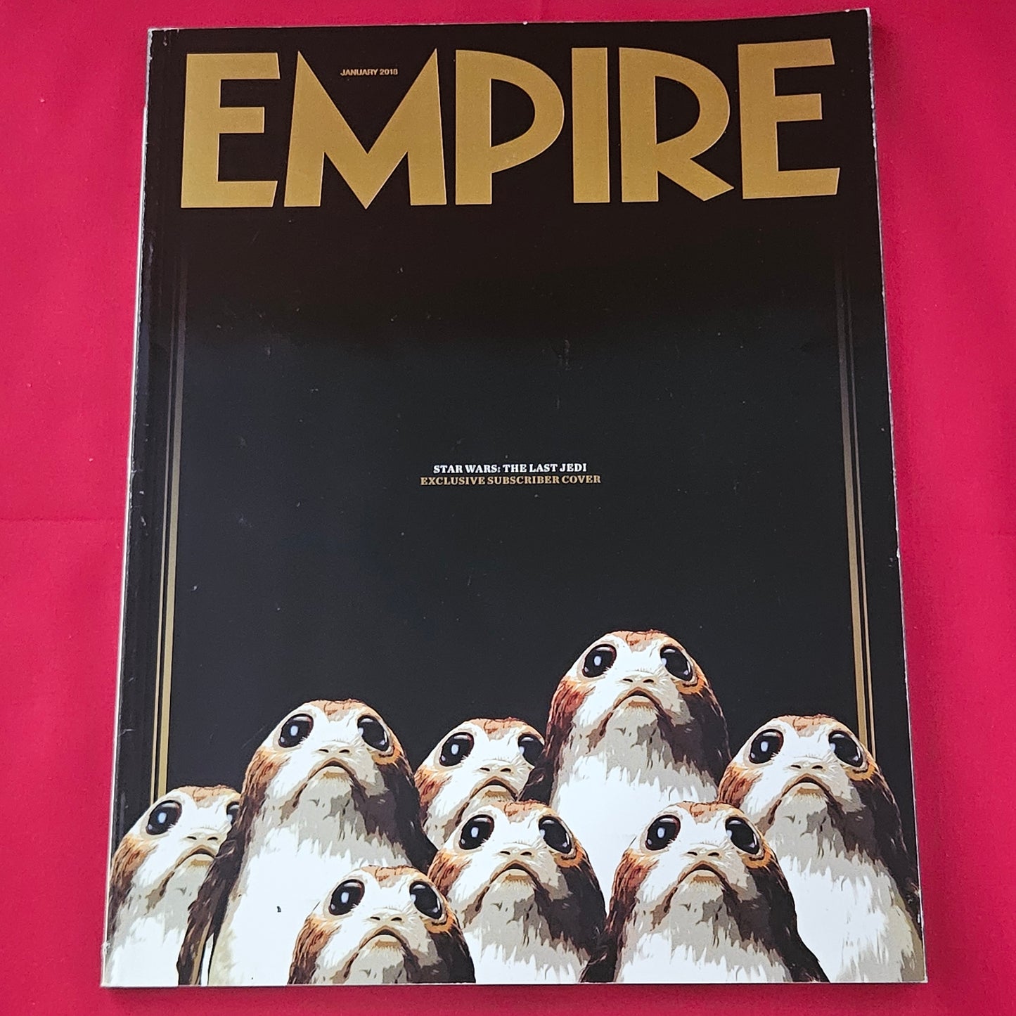 Empire Magazine January 2018 (1178) Star Wars Last Jedi Subscriber Cover Porgs