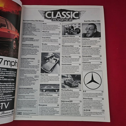 Classic and Sportscar Magazine May 1984 (1197) Austin-Healey 3000 BMW Bertone