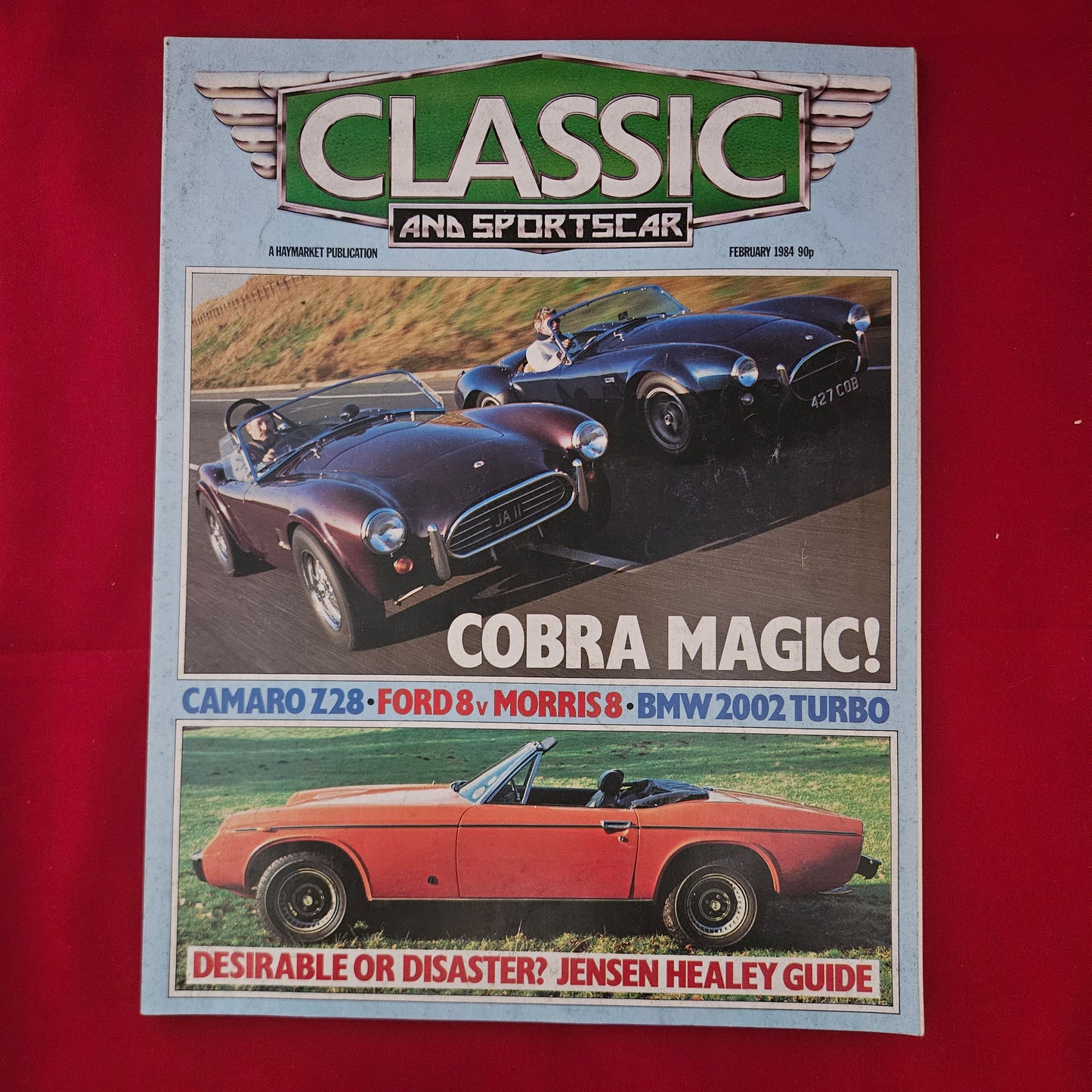 Classic and Sportscar Magazine February 1984 (1197) AC Cobra Camaro Z28 BMW Turbo