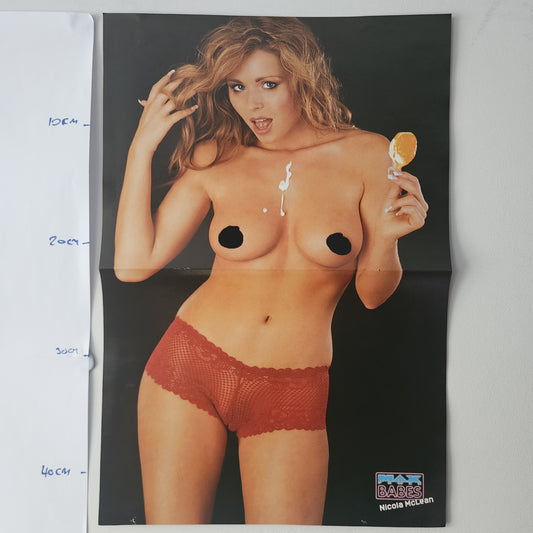 Max Power Babes Poster (007) Nicola McLean Lauren Double Sided Wall Art Pin Up
