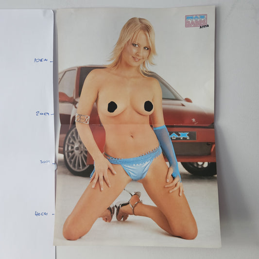 Max Power Babes Poster (007) Anna Nikkala Double Sided Wall Art Pin Up