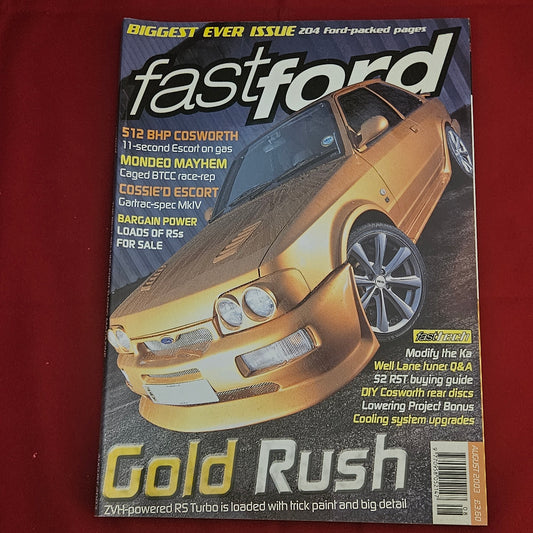 Fast Ford Magazine August 2003 (1201) Escort RS Turbo Cosworth Mondeo BTCC Ka ZVH Gold Rush Tuning