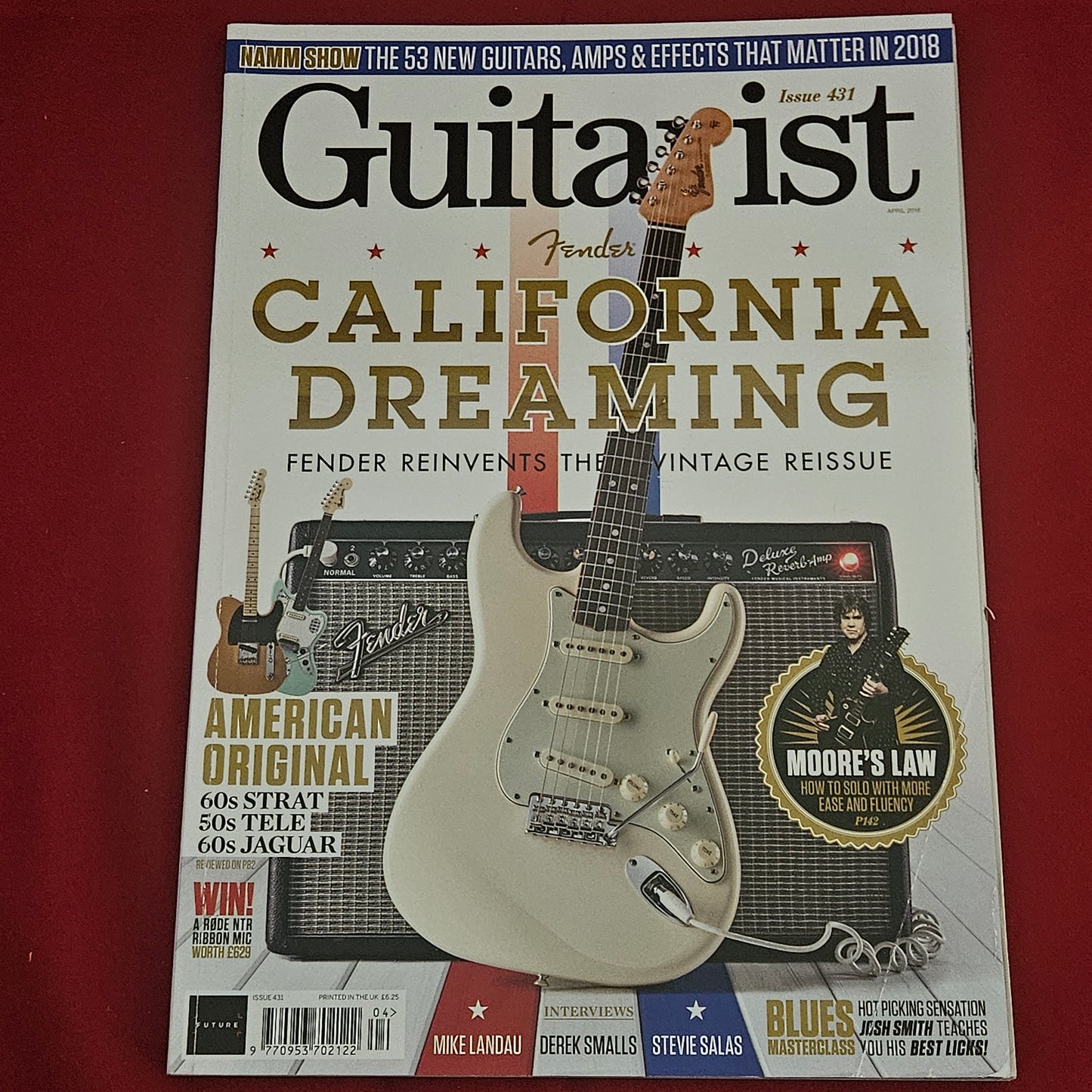 Guitarist Magazine April 2018 (1202) Issue 431 Fender American Original Strat