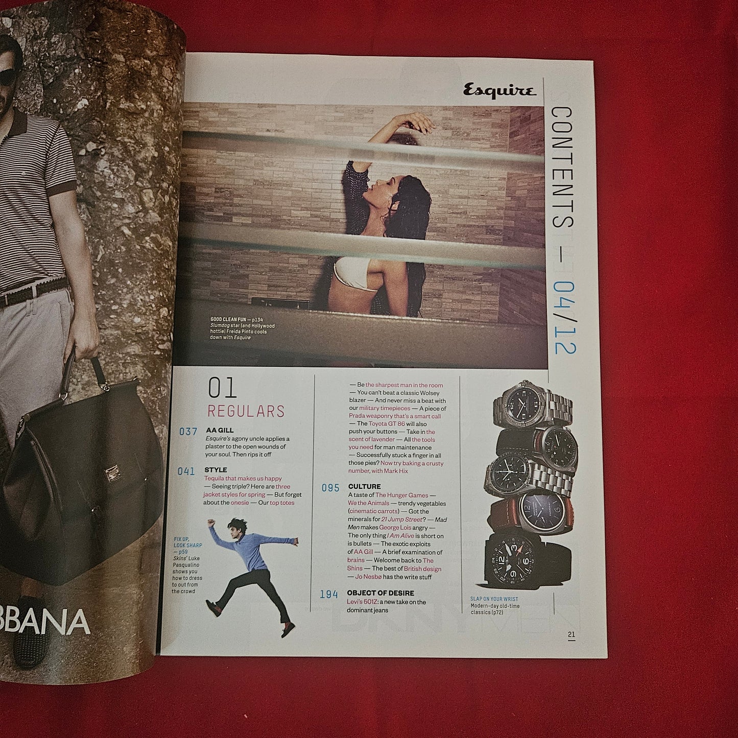 Esquire Magazine UK April 2012 (1203) Freida Pinto Amir Khan Alfie Allen Game of Thrones