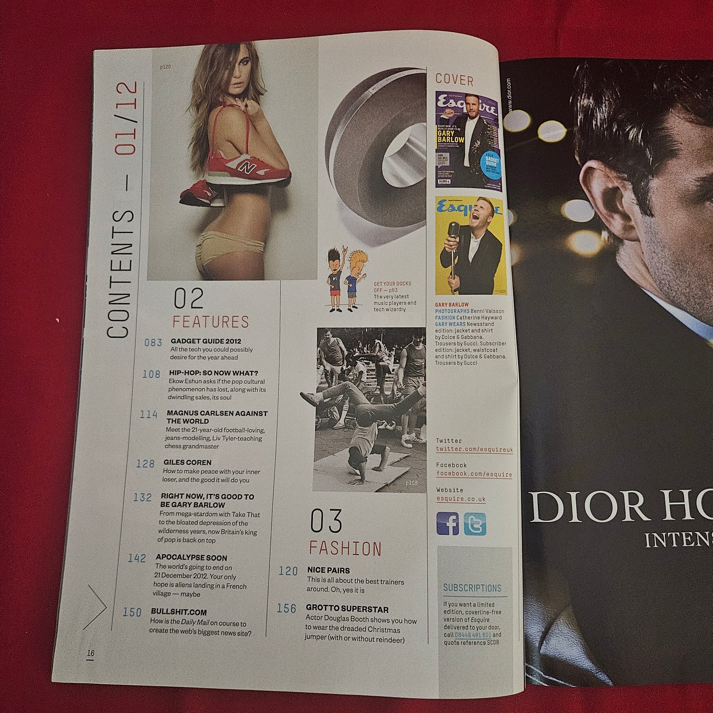 Esquire Magazine UK January 2012 (1203) Gary Barlow Take That Magnus Carlsen Gadgets