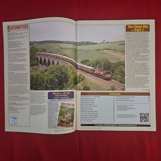 Modern Locomotives Illustrated 204 (1205) Class 66 Part 1 EWS Freightliner GBRf