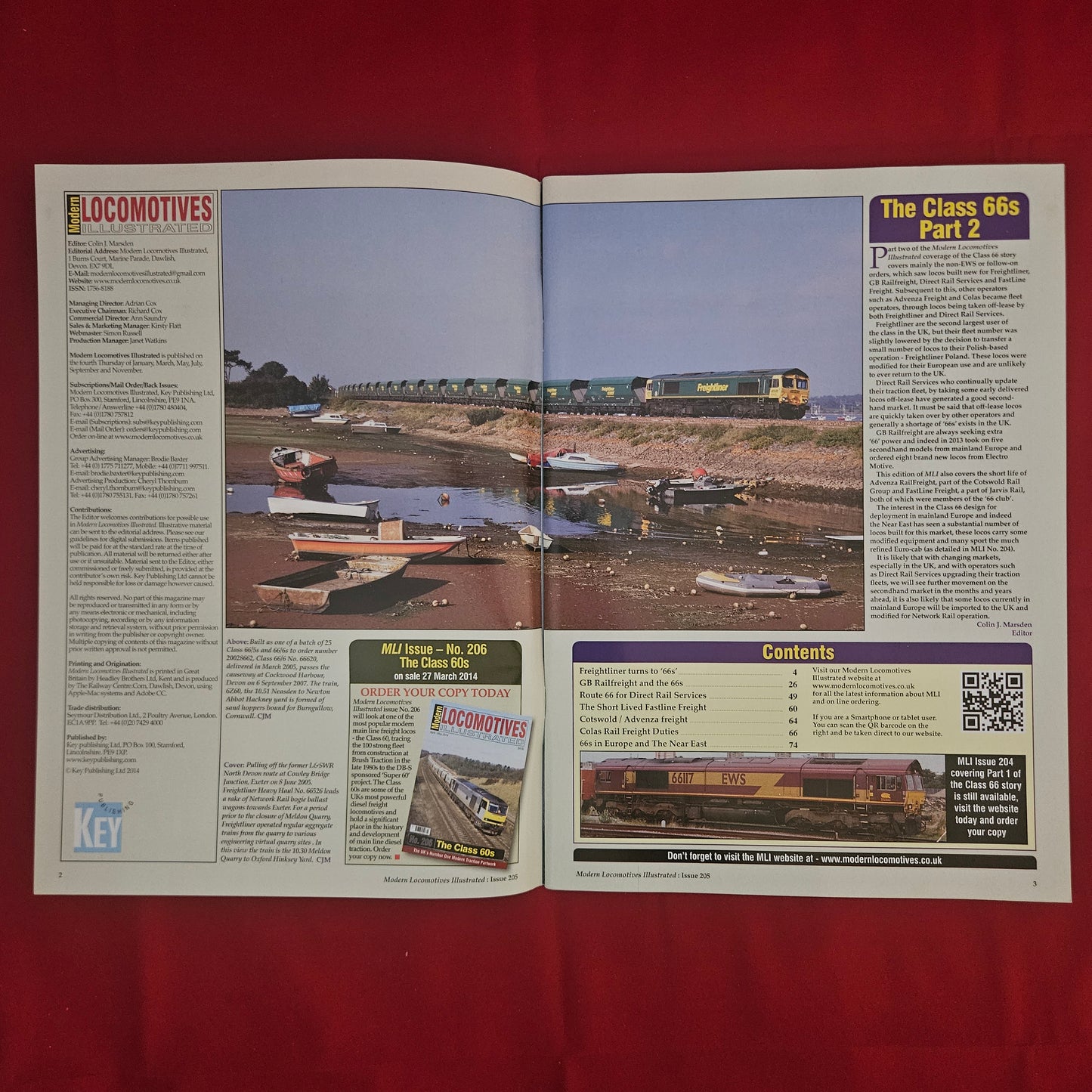 Modern Locomotives Illustrated 205 (1205) Class 66 Part 2 Freightliner GBRf DRS