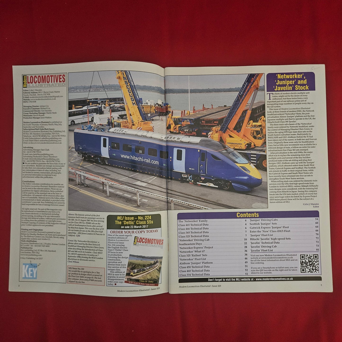 Modern Locomotives Illustrated 223 (1205) Networker Juniper Javelin Class 395 465