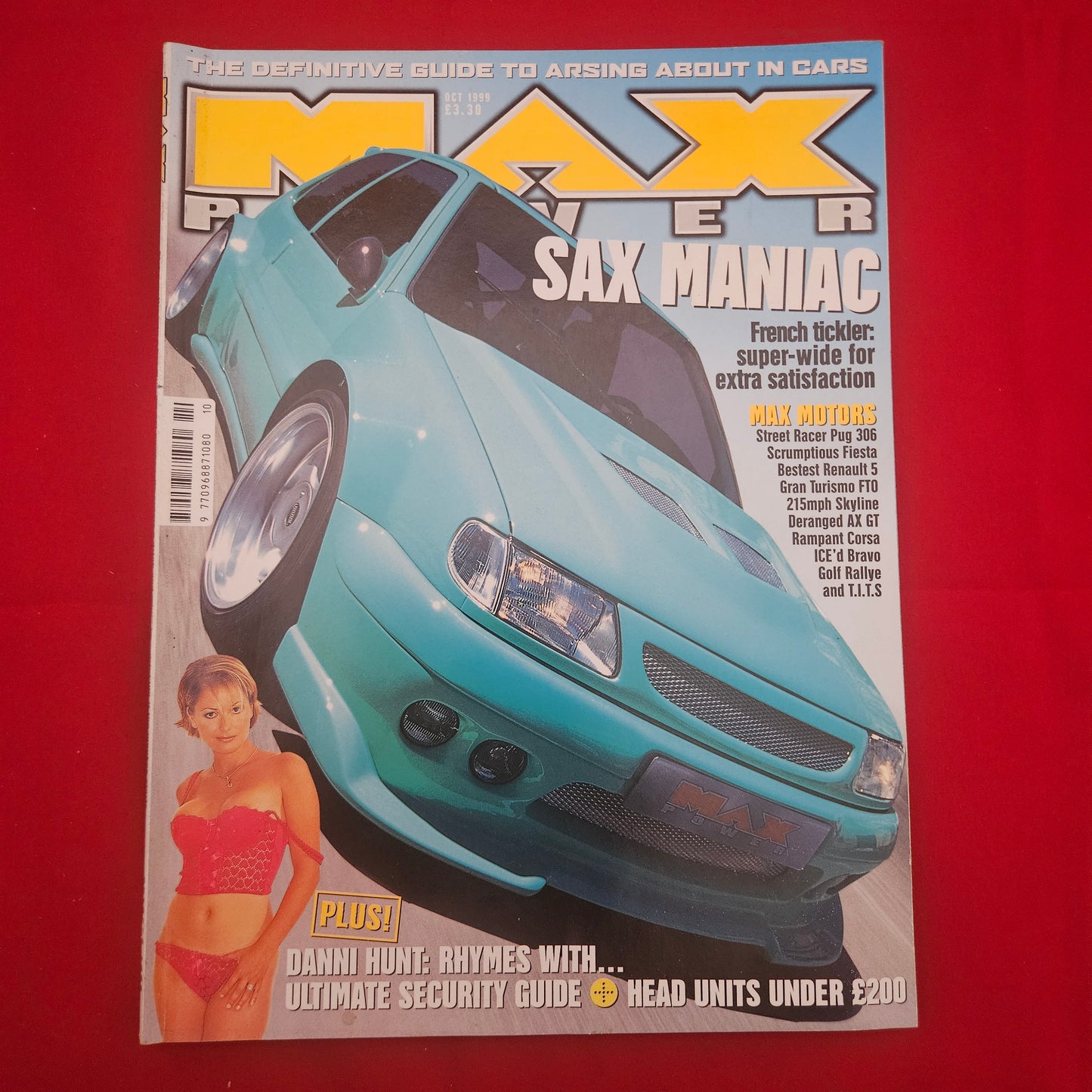 Max Power Magazine October 1999 (1207) Saxo Cover Danni Hunt Nissan Skyline R34