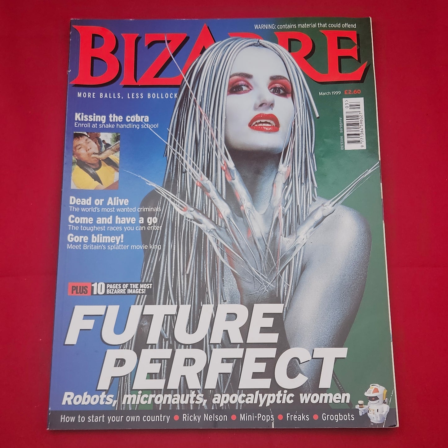 Bizarre Magazine March 1999 (1208) Rob Zombie Future Perfect Snake Handling Gore