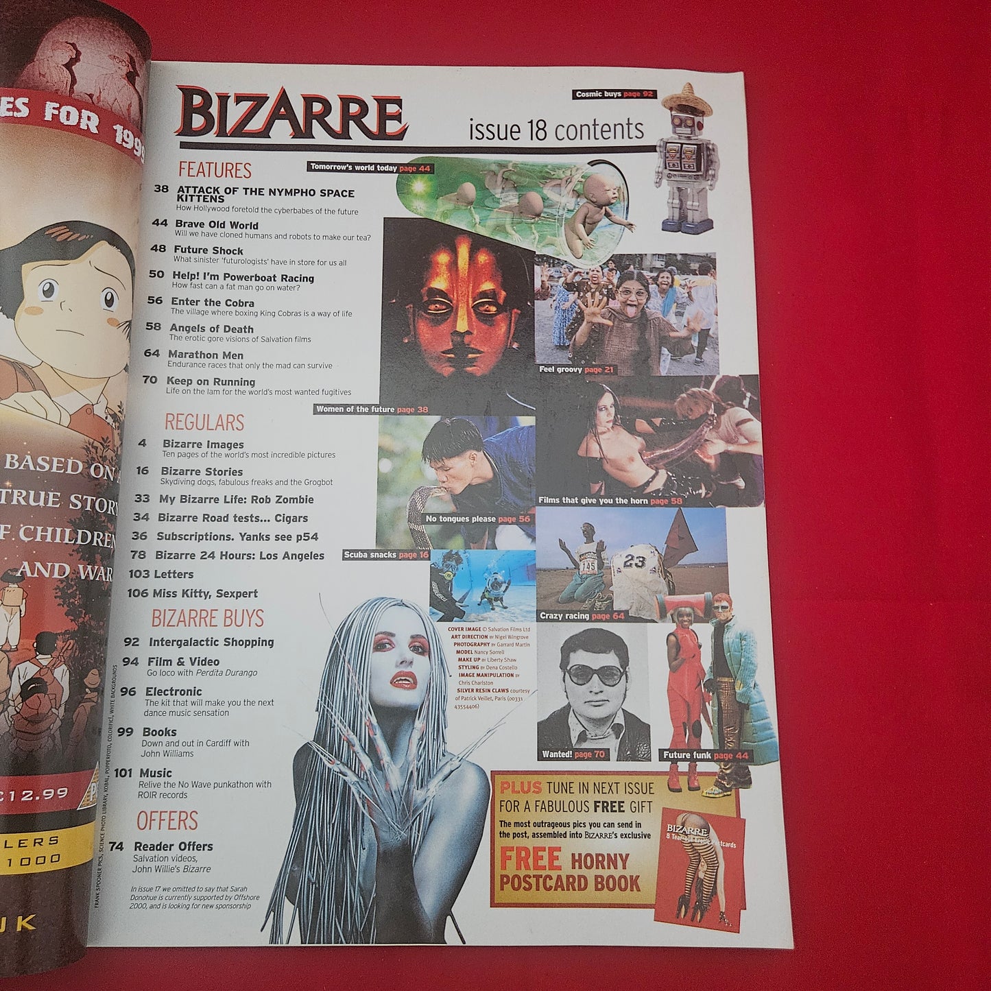 Bizarre Magazine March 1999 (1208) Rob Zombie Future Perfect Snake Handling Gore