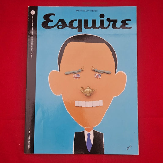 Esquire Magazine February 2009 (1210) Barack Obama Piven Cover Tom Cruise Nighy