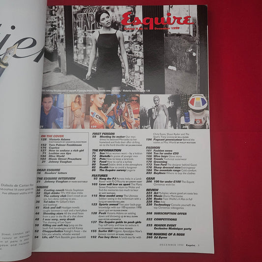 Esquire Magazine December 1998 (1211) Victoria Adams Posh Spice Cover Manics Caprice