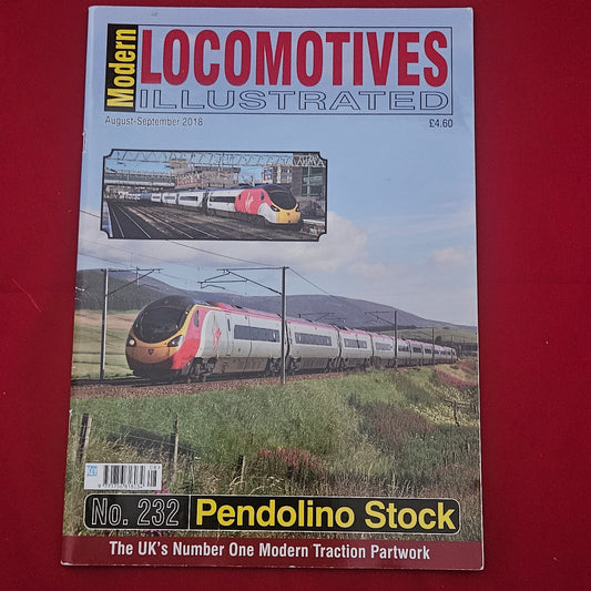 Modern Locomotives Illustrated Aug-Sept 2018 (1212) Issue 232 Pendolino Class 390 Virgin